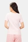 Amante Scoop Neck Sleep Tee - Happy Vibes Print — thumbnail 3